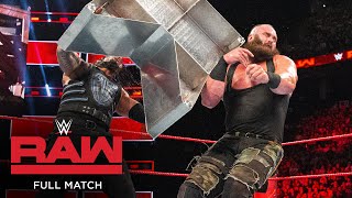 FULL MATCH - Roman Reigns vs. Braun Strowman - Last Man Standing Match: Raw, Aug. 7, 2017
