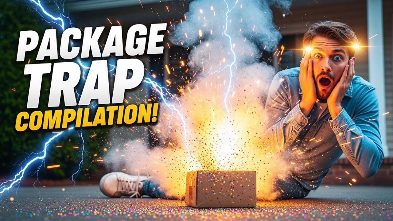Ultimate Package Thief Fails 🚨 Electric Shocks, Smoke Blasts & Glitter Bomb | CCTV Compilation