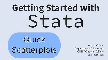 Quick Scatterplots in Stata