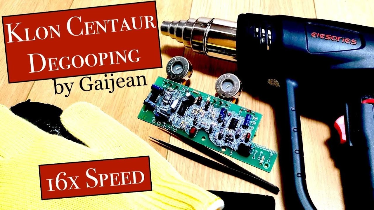 Depoxifying a Klon Centaur Professional Overdrive - 16x Speed