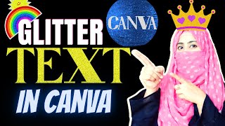 CANVA TUTORIAL: Canva Text Effect | Canva Glitter Text | Font Canva screenshot 5
