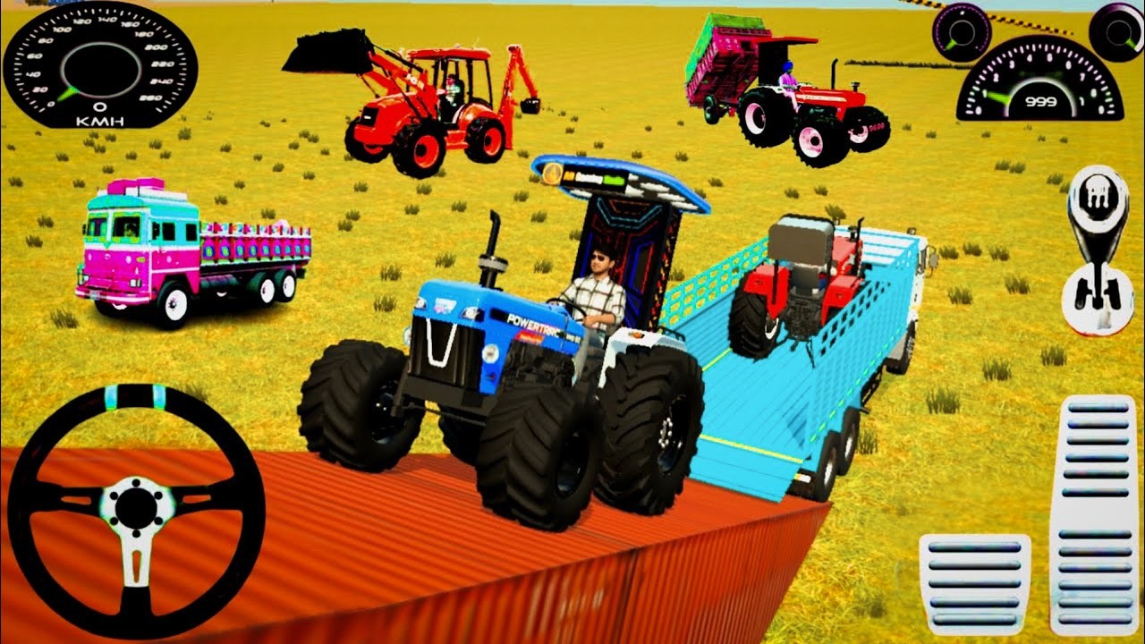 🟡 Drive Jcb and Uploading Stone 🪨 🚜 From Damper in Track Game