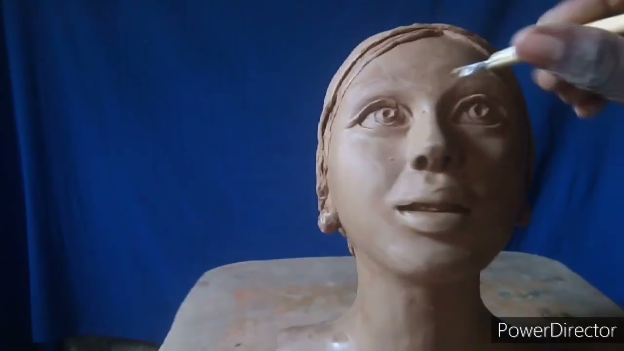 sculpting female face finishing how to sculpt woman face tutorial
