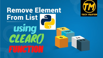 list method in python | clear method in python | python list remove | clear in python | clear() | ()
