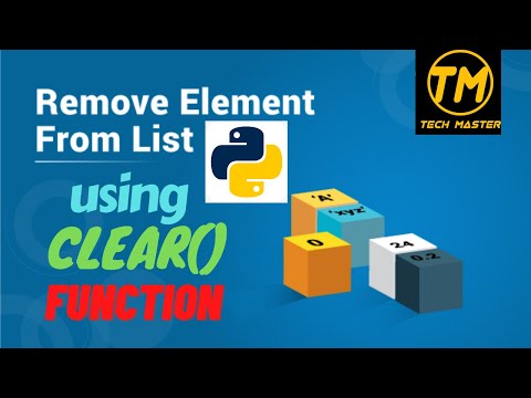 list method in python | clear method in python | python list remove | clear in python | clear() | ()