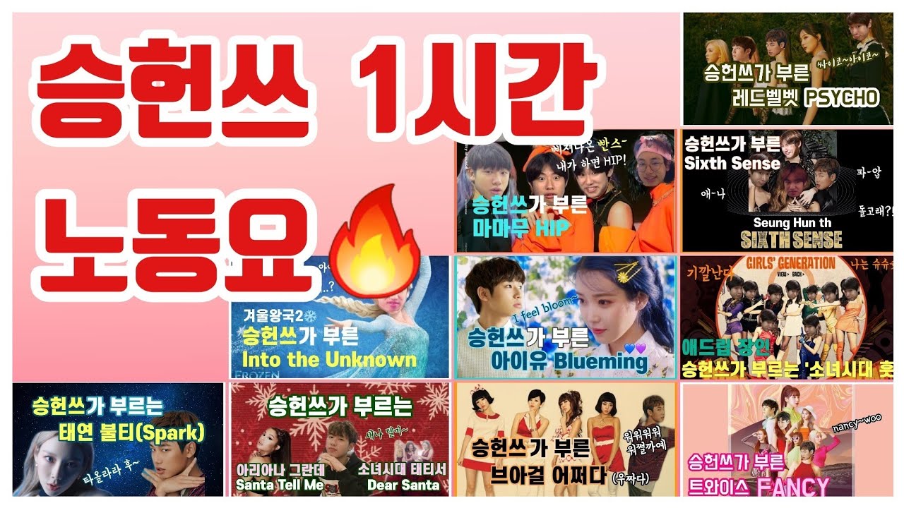 승헌쓰 한시간 노동요🔥 | 요청폭주!! | 승헌쓰가 부른 노래 총망라 대환장파티