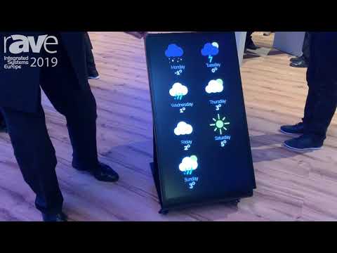 ISE 2019: LANG AG Demos Troll-E Wireless, Rolling, Battery-Powered Digital Signage Display