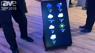 Ise 2019 Lang Ag Demos Troll-E Wireless, Rolling, Battery-Powered Digital Signage Display