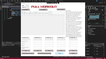 Workout Planner Demo - C# WPF Application (Using SQLite)