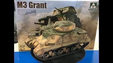 Building the Takom 1/35  M3 Grant Step by step,  Start to finish