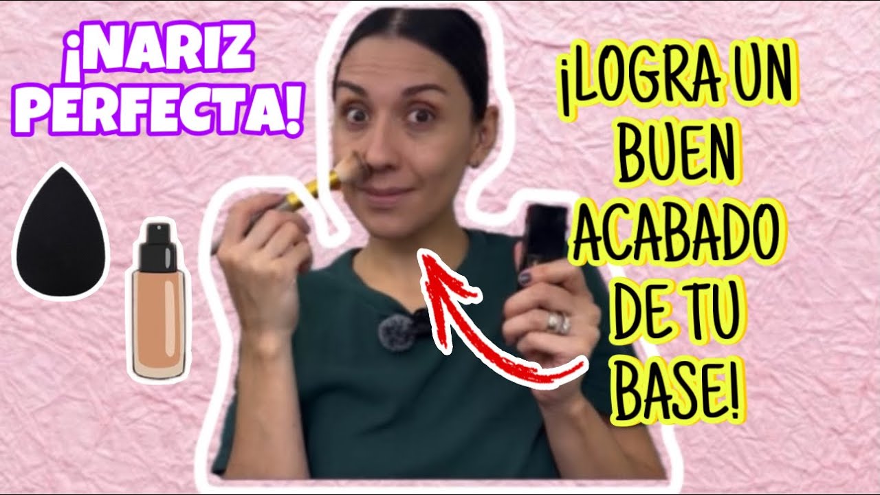 COMO EVITAR UNA NARIZ CUARTEADA DESPUÉS DE LA BASE-Bren EsAv - YouTube