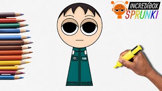 🚀 EXCLUSIVE! How to Draw Squid Game Player in Sprunki Style INCREDIBOX SPRUNKI Step by Step