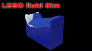 blender LEGO fluid simulation test