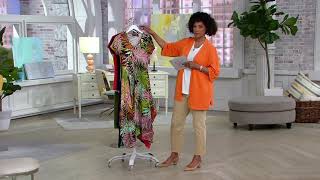 Attitudes by Renee Como Jersey Magic Waist Midi Dress on QVC
