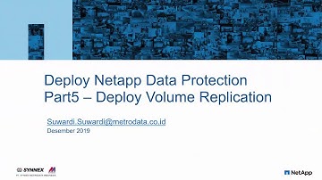 Netapp Data Protection Part5 - Deploy Volume Replication (video1)