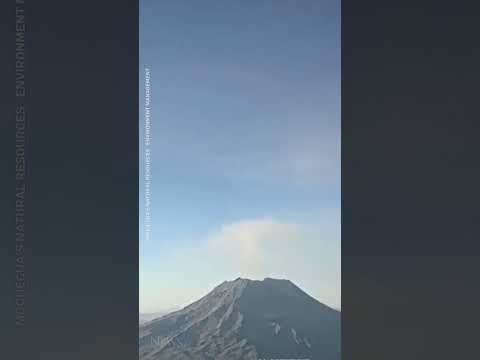 Gas column rises from Ubinas volcano in Peru