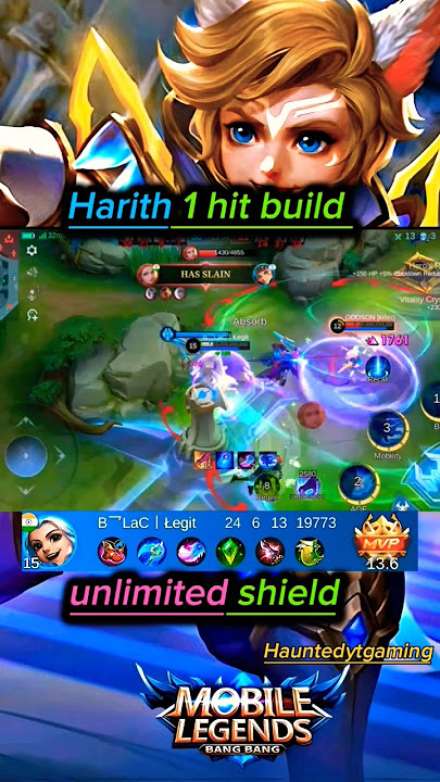 finally harith 1 hit build reveals 😱😱 unlimited lifesteall #mlbb #mlbbshorts #harith