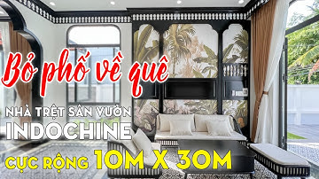 GIẢM 300 TRIỆU: Nhà Cực Rộng Phong Cách Indochine Cực Đẹp Tại Ô Môn Cần Thơ | Nhà Bán Cần Thơ
