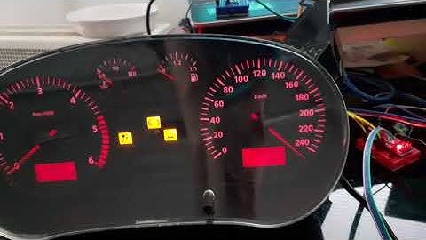 Instrument cluster arduino needle staging test