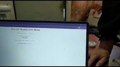 PROYECTO FINAL. Modulo ethernet ENC28J60 Funcionando