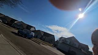 Amarisa Laughing At Leaves Blowing Outside