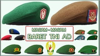 Macam macam Baret TNI AD dan tugasnya