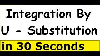 Integration By U-Substitution  ( Class12 Ncert CBSE Solutions in Hindi )