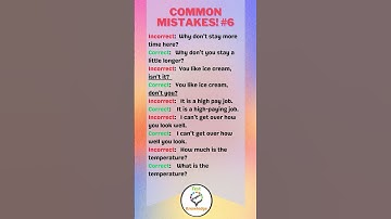 English common mistakes