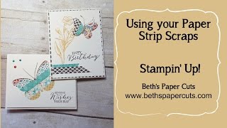 Use your paper strip scraps! ~ Beth's Paper Cuts