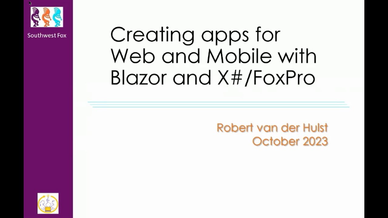Creating Applications for the Web and Mobile using Blazor and FoxPro