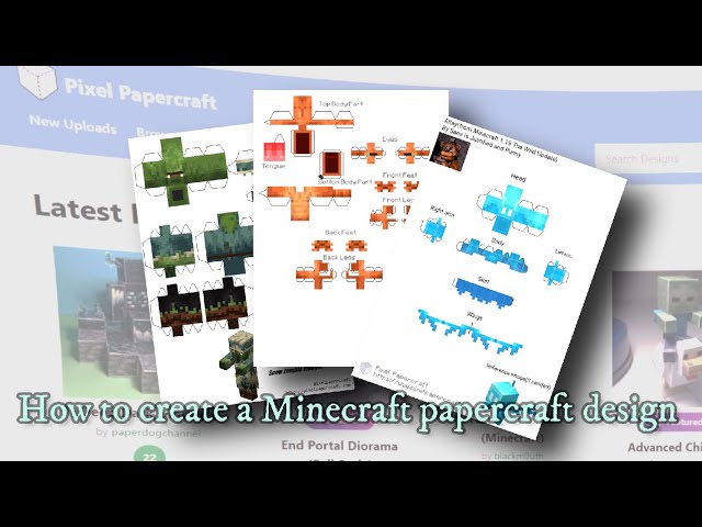 Minecraft Papercraft Studio Lets You Print Minecraft Models: Proto