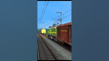 HIGH SPEED TRAINS ON SAME RAILWAY TRACK 😱 #train #railroad