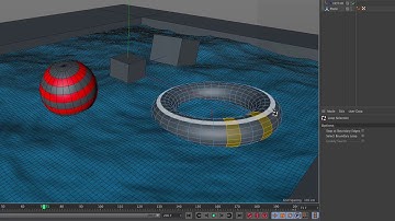 Object Constraint with HOT4D Water Making in Cinema 4D Tutorial