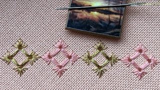 Вишивка стягами,затяганка./Pulled thread embroidery.#embroidery #tutorial #вишивка