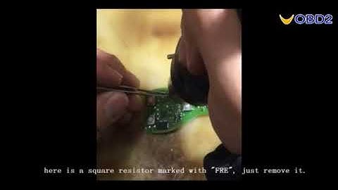 VVDI BE Key Frequency Changed Between 315 to 433 MHz with PCB Resistor