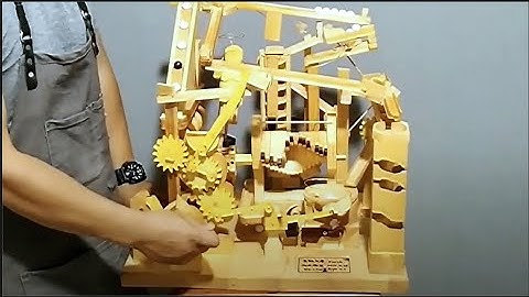 Automata Wooden toy: The First Marble machine | XiangMu Studio