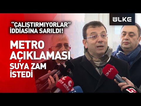 İBB Başkanı Ekrem İmamoğlu'ndan Metro Açıklaması