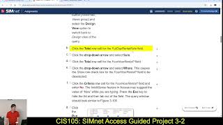 CiS105: 4/17/25: SIMnet Access Guided Project 3-2