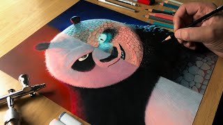 Drawing Kung Fu Panda & The Chameleon - Time-lapse | Artology