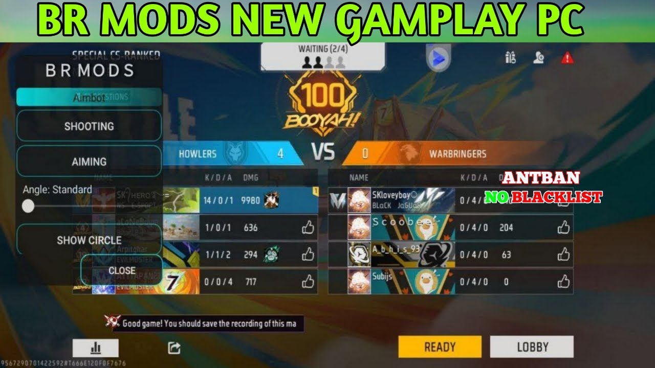BR MODS GAMEPLAY PC !! MOBILE ROOT X VPHONE GAGA !! NO BAN NO BLACKLIST ...