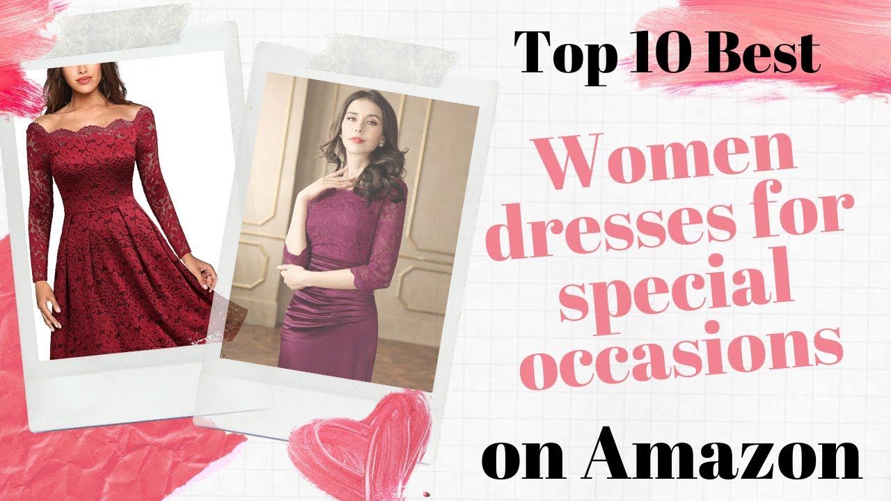 Top 10 Best women dresses special occasions on Amazon YouTube