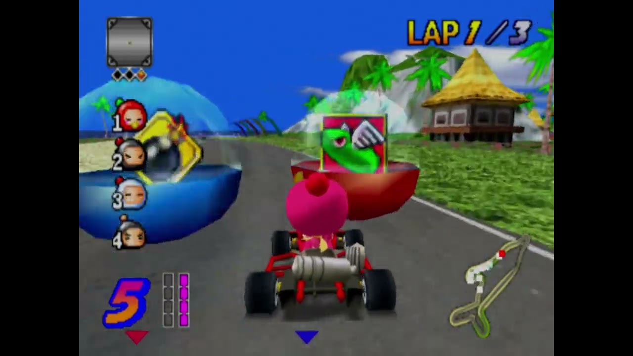 Bomberman Kart (PS2) - 1. White Bomber Cup