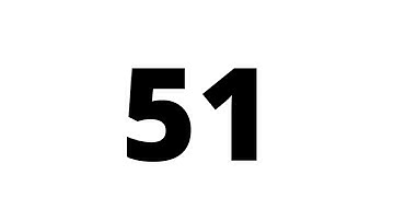 51 Second Countdown Timer White Screen With Sound Effect