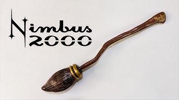 CREATE Your Own Nimbus 2000 Broom Stick with CLAY Today ! #harrypotter #diy #magic #art #viral