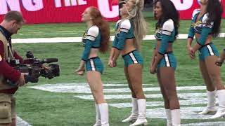 The Roar of the Jaguars Cheerleaders End Zone Dance, Spurs Stadium, 17 October 2021.