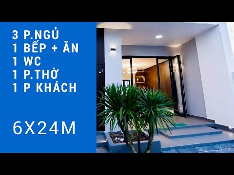 Không gian Mẫu nhà phố hiện đại 6x20m 3 phòng ngủ
