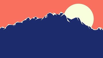 Mountain Sunrise - Inkscape | Flat Design | Digital Art | Timelapse by Compaex