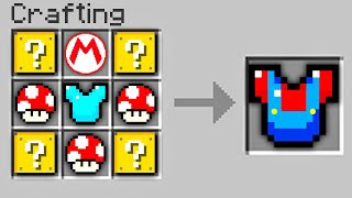 Minecraft UHC but I can secretly craft 'Super Mario Armor'...