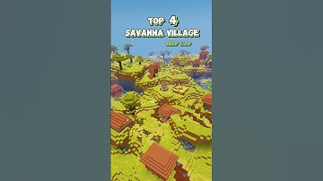 TOP 4 SAVANNA VILLAGE SEED MINECRAFT 1.20 #shorts