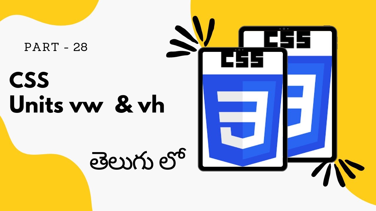 28 Units Vw Vh In CSS CSS Tutorial For Beginners In Telugu YouTube 28-units-vw-vh-in-css-css-tutorial-for-beginners-in-telugu-youtube